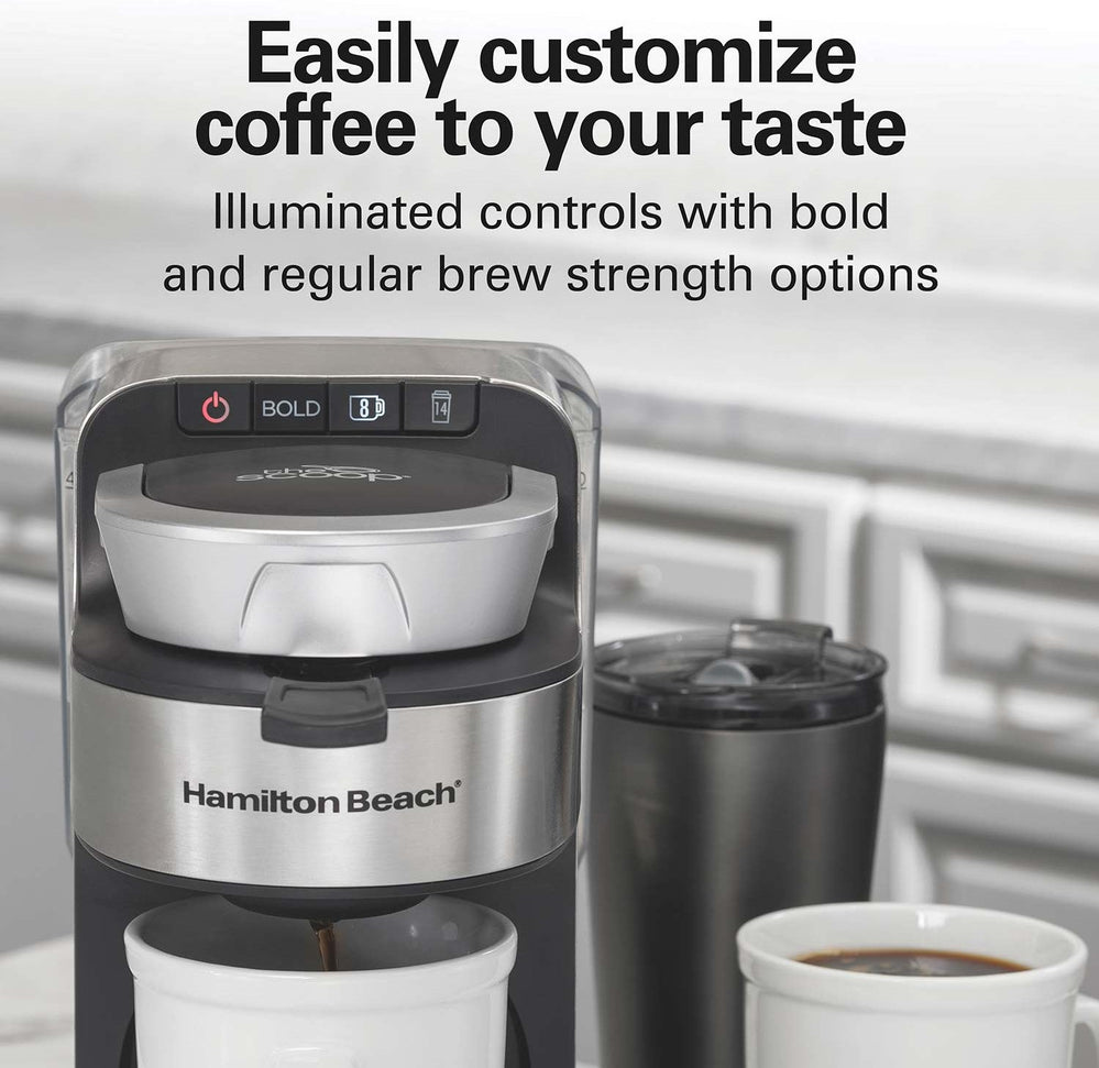 Hamilton Beach - The Scoop Single Serve Coffee Maker For 8-14 Oz Cups - 49987