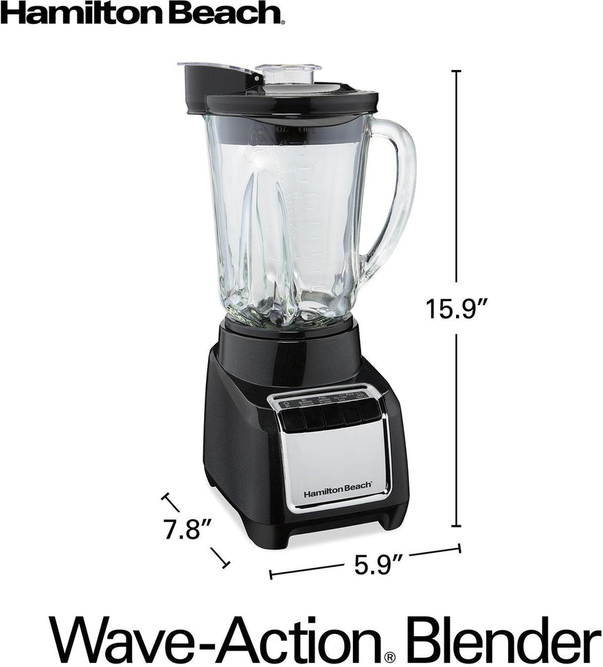 Hamilton Beach - Wave-Action® 48 Oz Black Blender - 53522C
