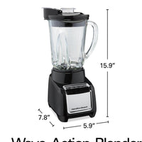 Hamilton Beach - Wave-Action® 48 Oz Black Blender - 53522C