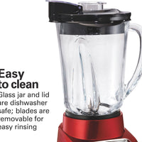 Hamilton Beach - Wave-Action® 48 Oz Red Blender - 53519F