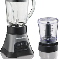Hamilton Beach - Wave Crusher® Multi-Function Blender/Chopper with 40 Oz Glass Jar - 58164