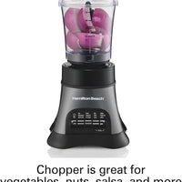 Hamilton Beach - Wave Crusher® Multi-Function Blender/Chopper with 40 Oz Glass Jar - 58164