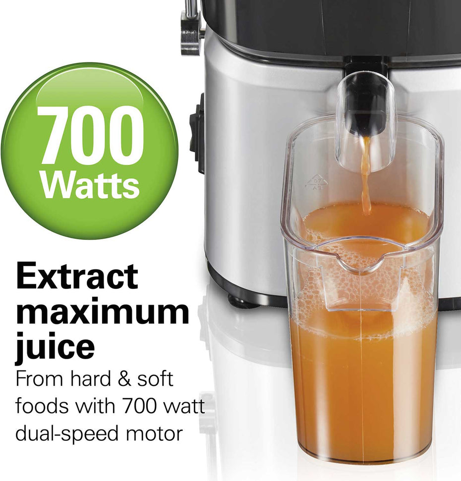Hamilton Beach - Whole Fruit Juice Extractor Silver - 67840