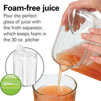 Hamilton Beach - Whole Fruit Juice Extractor Silver - 67840