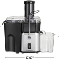 Hamilton Beach - Whole Fruit Juice Extractor Silver - 67840