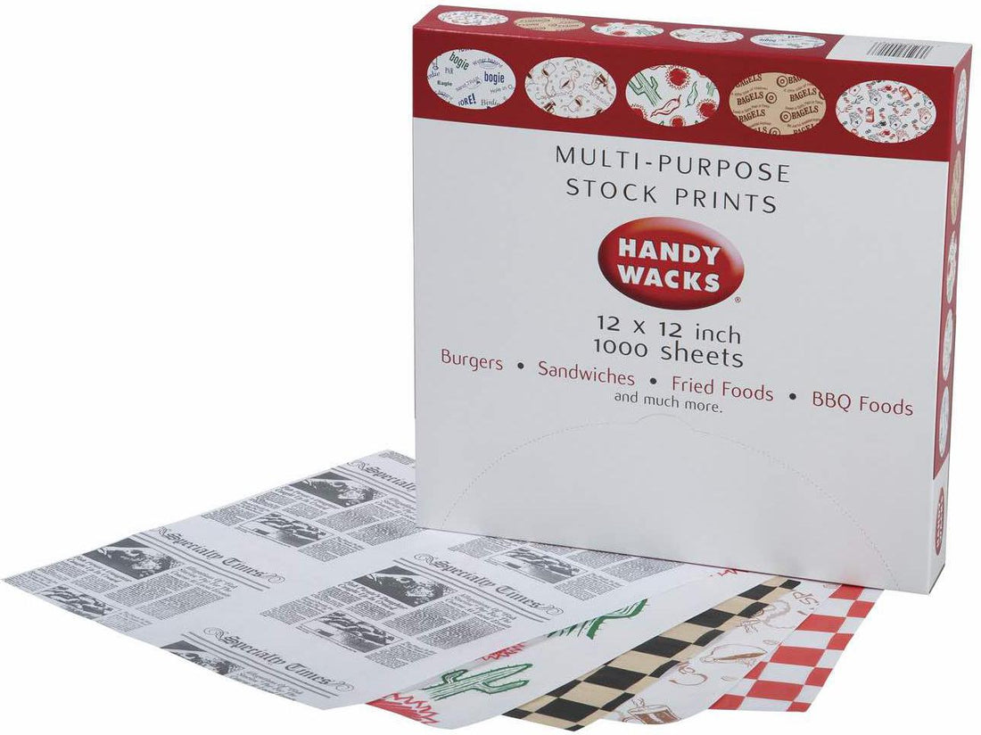 Handy Wacks - 12" x 12" Sports Arena Wax Sheets, 1000/bx - HWCFDP12SA