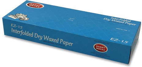 Handy Wacks - 15" x 10.75" Interfolded Dry Waxed Paper Deli Sheets, 500 Sheets/Box - EZ-15