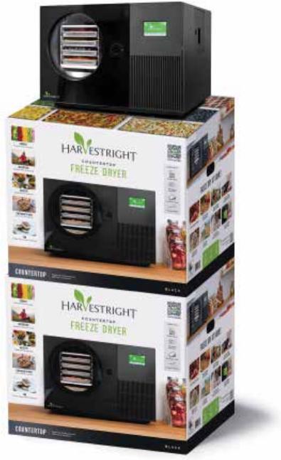 Harvest Right - Black Countertop Pro Freeze Dryer with 4 Trays and Mylar Starter Kit - HRFDCBK-PP (ETA 6 Weeks)