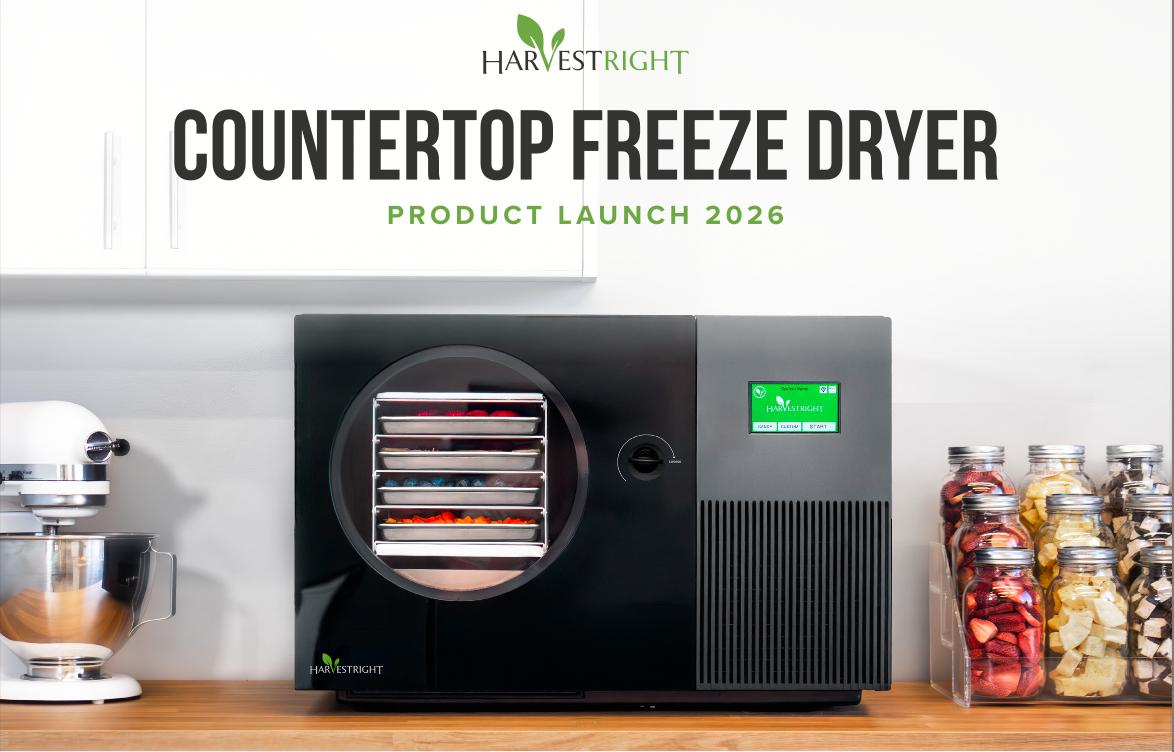 Harvest Right - Black Countertop Pro Freeze Dryer with 4 Trays and Mylar Starter Kit - HRFDCBK-PP (ETA 6 Weeks)