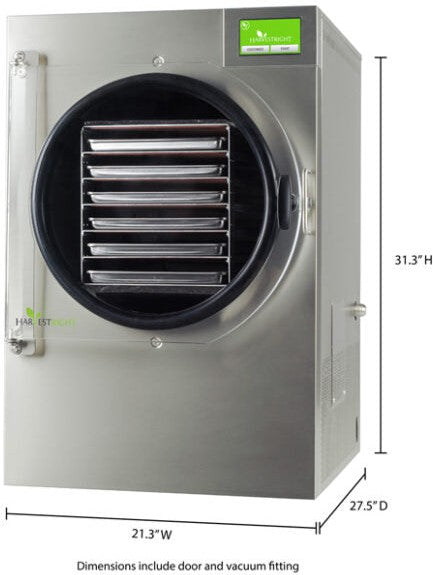 Harvest Right - Large Stainless Steel 6 Tray Home Pro Freeze Dryer with Mylar Starte Kit ( Premier Pump Included ) - N-HRFDLSS-PP (ETA 3-4 Weeks)