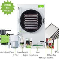 Harvest Right - Large White 6 Tray Home Pro Freeze Dryer with Mylar Starte Kit ( Premier Pump Included ) - N-HRFDLWH-PP (2-3 Weeks For Delivery)