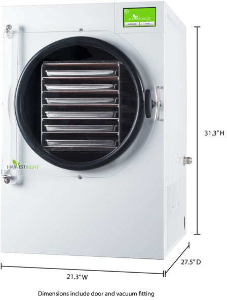Harvest Right - Large White 6 Tray Home Pro Freeze Dryer with Mylar Starte Kit ( Premier Pump Included ) - N-HRFDLWH-PP (ETA 3-4 Weeks)