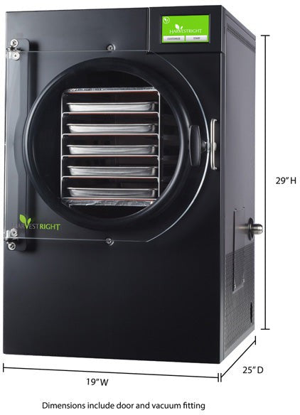 Harvest Right - Medium Black 5 Tray Home Pro Freeze Dryer with Mylar Starter Kit ( Premier Pump Included ) - N-HRFDMBK-PP (ETA 3-4 Weeks)