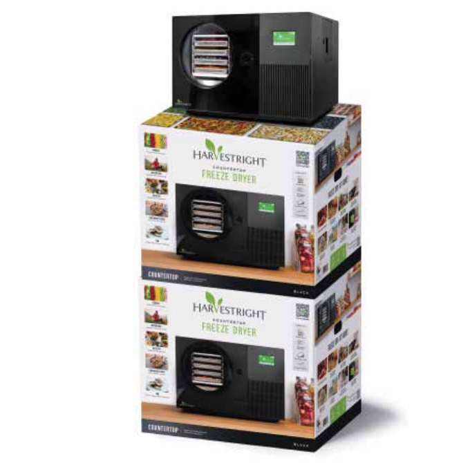 Harvest Right - Black Countertop Pro Freeze Dryer with 4 Trays and Mylar Starter Kit - HRFDCBK-PP (ETA 6 Weeks)
