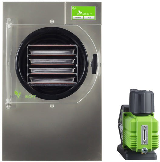 Harvest Right - Small Stainless Steel 4 Tray Home Pro Freeze Dryer with Mylar Starte kit ( Premier Pump Included ) - N-HRFDSSS-PP (ETA 3-4 Weeks)