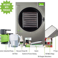Harvest Right - X-Large Stainless Steel 7 Tray Home Pro Freeze Dryer with Mylar Starte kit ( Premier Pump Included ) - N-HRFDXLSS-PP (2-3 Weeks For Delivery)