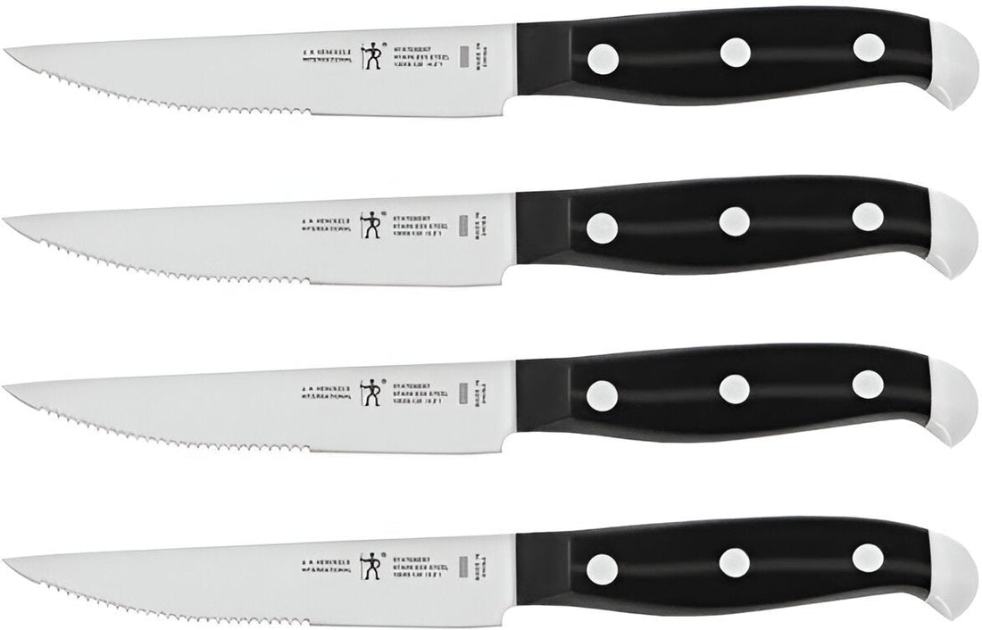 Henckels - 5.12" Stainless Steel Steak Knife, Pack of 4 - 1013659
