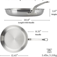 Hestan - 12.5" ProBond Professional Clad Stainless Steel Frying Pan - 31781