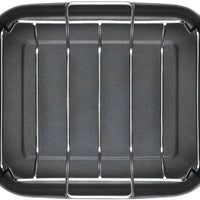 Hestan - 14.5" x 12" x 3" Provisions Classic Clad Nonstick Roaster with Stainless Steel Rack - 31684