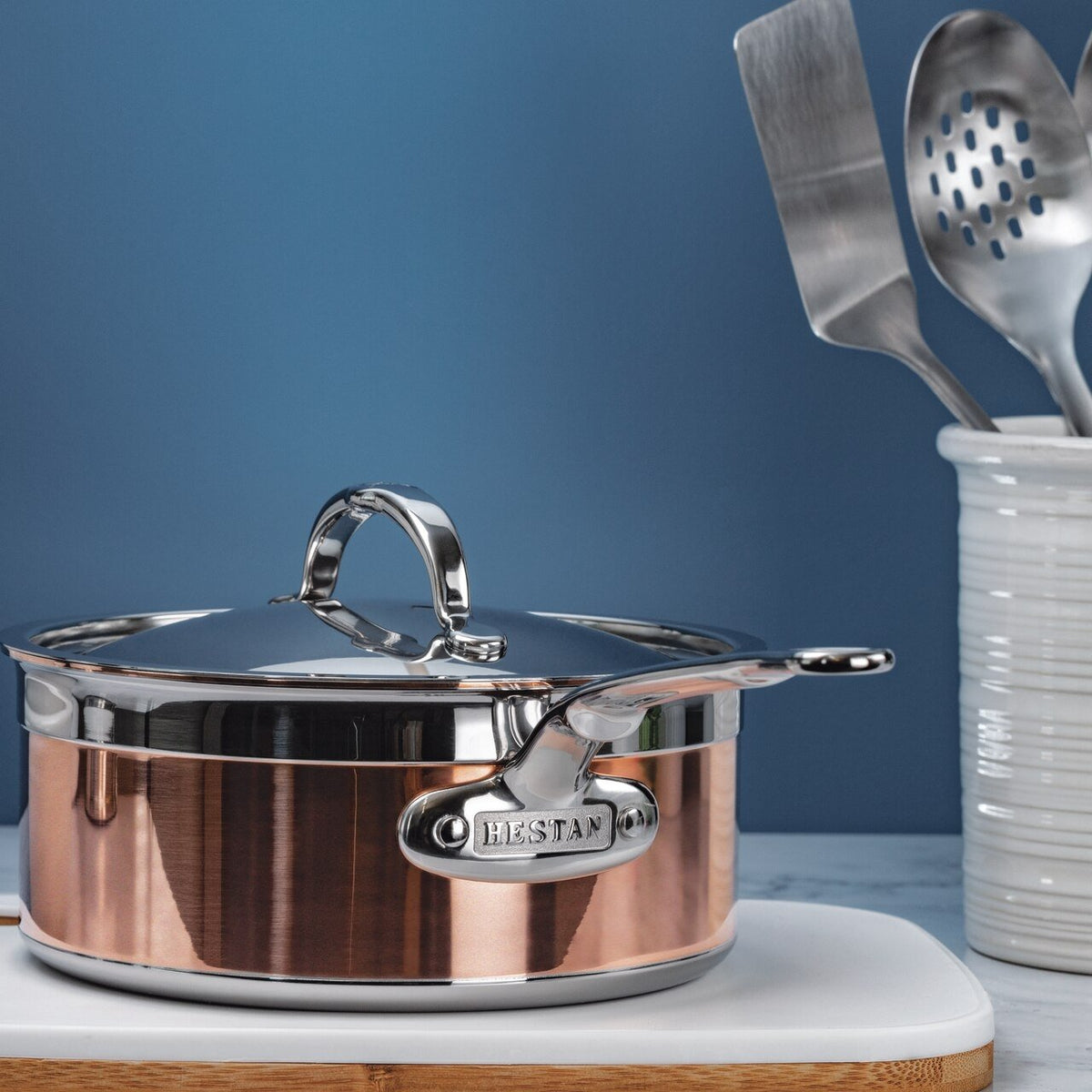 Hestan - 18 cm/2 QT CopperBond Induction Copper Covered Saucepan - 31594