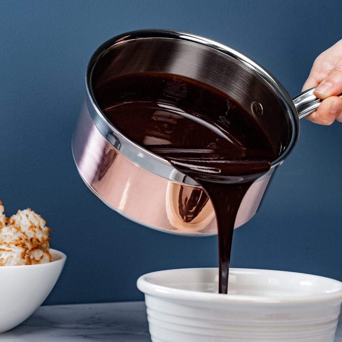 Hestan - 18 cm/2 QT CopperBond Induction Copper Covered Saucepan - 31594