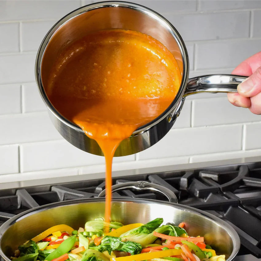 Hestan - 2 QT ProBond Professional Clad Stainless Steel Covered Saucepan - 31770