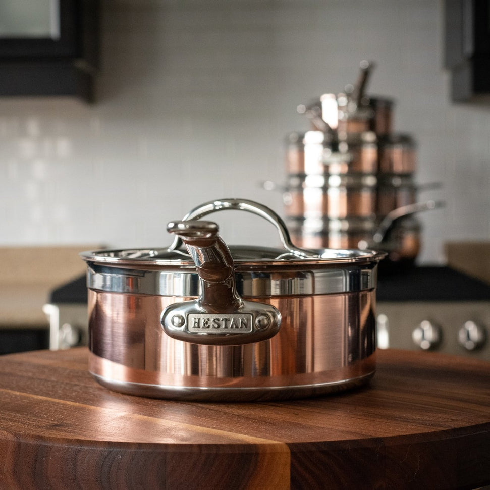 Hestan - 20 cm/3 QT Copper Bond Induction Copper Covered Saucepan - 31595