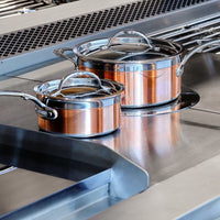 Hestan - 20 cm/3 QT Copper Bond Induction Copper Covered Saucepan - 31595
