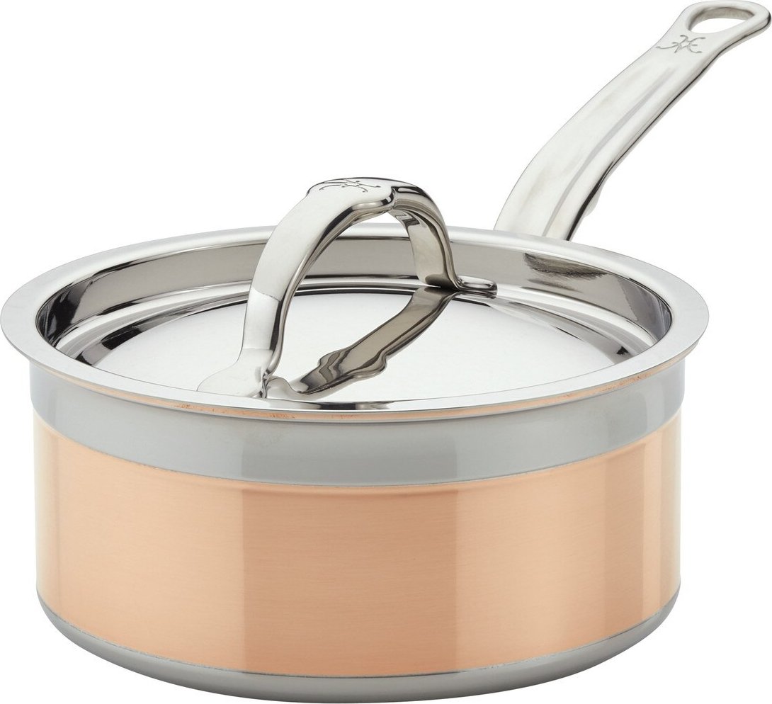 Hestan - 20 cm/3 QT Copper Bond Induction Copper Covered Saucepan - 31595