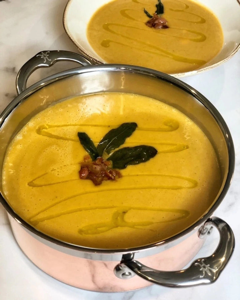 Hestan - 20 cm/3 QT Copper Bond Induction Copper Soup Pot - 30565