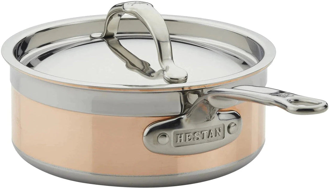 Hestan - 22 cm/4 QT CopperBond Induction Copper Saucepan With Helper Handle - 31596