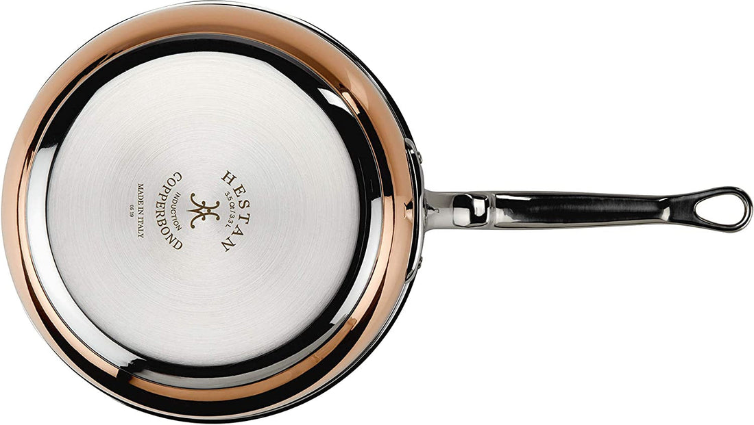 Hestan - 24 cm/3.5 QT Copper Bond Induction Copper Essential Pan with helper handle - 30566