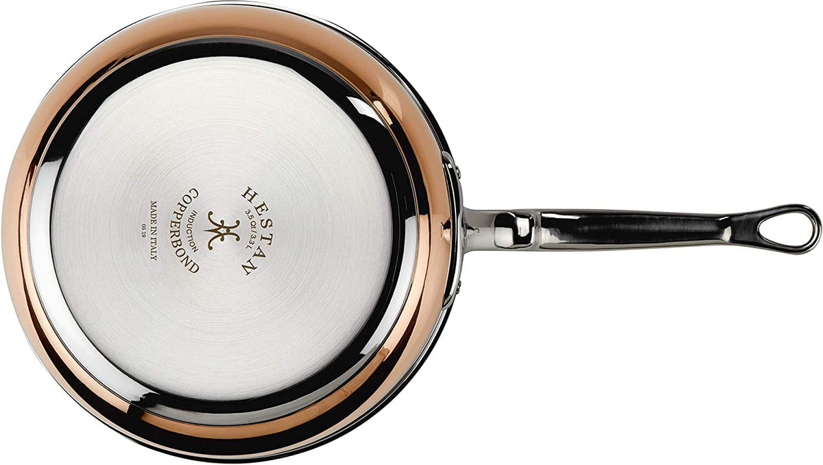 Hestan - 24 cm/3.5 QT Copper Bond Induction Copper Essential Pan with helper handle - 30566
