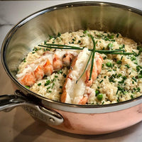 Hestan - 24 cm/3.5 QT Copper Bond Induction Copper Essential Pan with helper handle - 30566