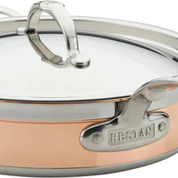 Hestan - 26 cm/3.5 QT Copper Bond Induction Copper Saute Pan With Helper Handle- 31598