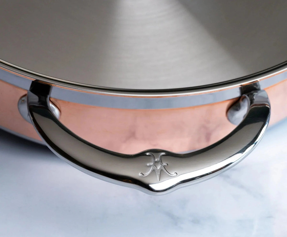 Hestan - 26 cm/3.5 QT Copper Bond Induction Copper Saute Pan With Helper Handle- 31598