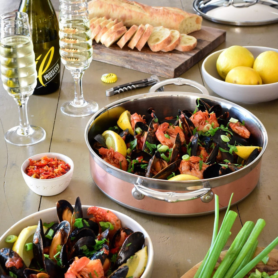 Hestan - 26 cm/3.5 QT CopperBond Induction Copper Covered Sauteuse - 31599