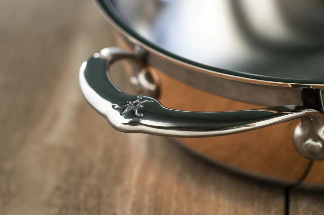 Hestan - 28 cm/5 QT CopperBond Induction Copper Essential Pan With Helper Handle - 31601