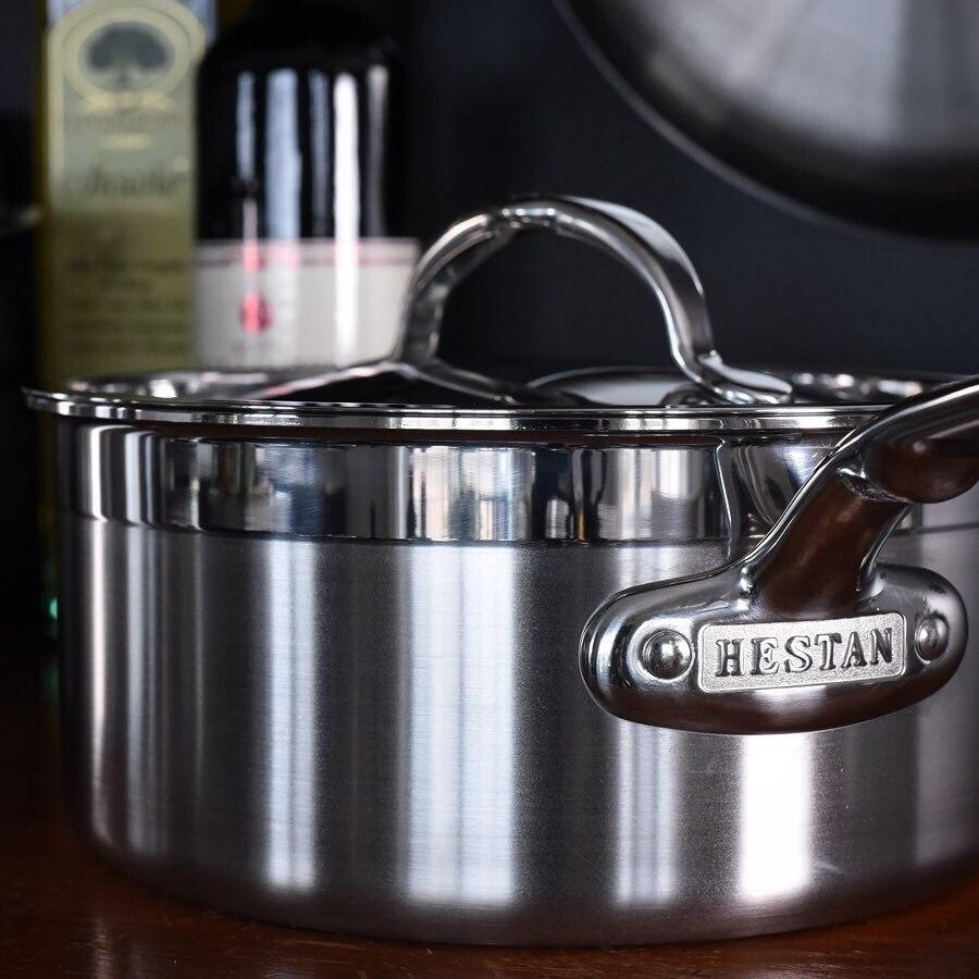 Hestan - 3 QT ProBond Stainless Steel Covered Saucepan - 31565
