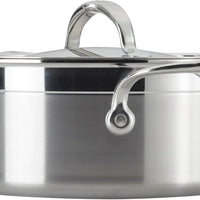 Hestan - 3 Qt ProBond Professional Clad Stainless Steel Covered Soup Pot - 31771