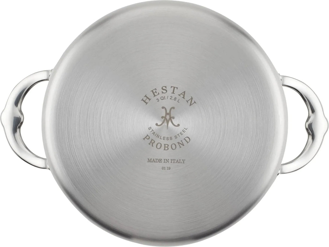 Hestan - 3 Qt ProBond Professional Clad Stainless Steel Covered Soup Pot - 31771