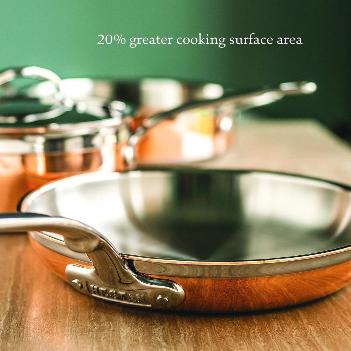 Hestan - 32 cm/12.5" Copper Bond Induction Copper Fry Pan 32cm - 31591