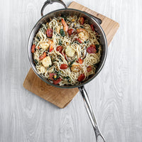 Hestan - 5 QT/28 cm ProBond Stainless Steel Covered Essential Pan with Helper Handle - 31571