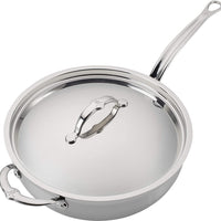 Hestan - 5 QT/28 cm ProBond Stainless Steel Covered Essential Pan with Helper Handle - 31571