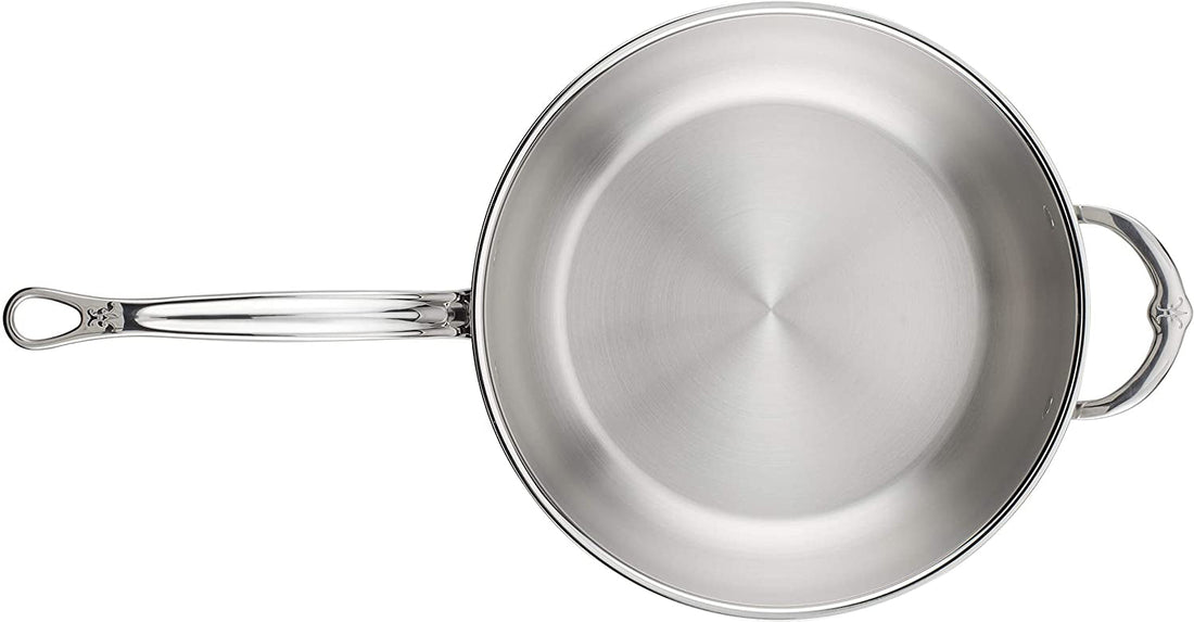 Hestan - 5 QT/28 cm ProBond Stainless Steel Covered Essential Pan with Helper Handle - 31571
