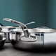 Hestan - 5 QT/28 cm ProBond Stainless Steel Covered Essential Pan with Helper Handle - 31571