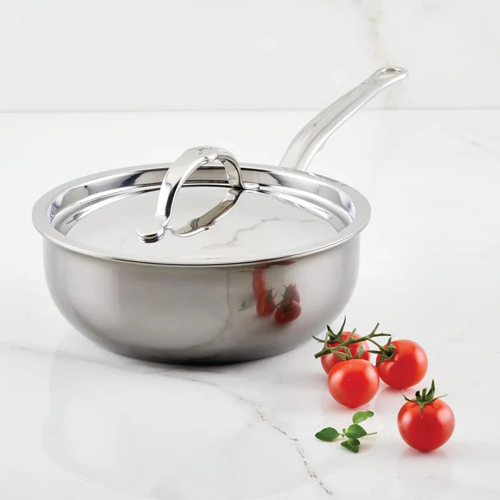 Hestan - NanoBond 2 Qt Titanium Stainless Steel Saucier Pan with Lid - 60045