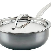 Hestan - NanoBond 2 Qt Titanium Stainless Steel Saucier Pan with Lid - 60045