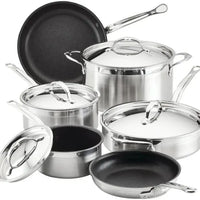 Hestan - ProBond 10-Pc Professional Clad Stainless Steel TITUM Nonstick Ultimate Set - 31644