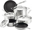 Hestan - ProBond 10-Pc Professional Clad Stainless Steel TITUM Nonstick Ultimate Set - 31644